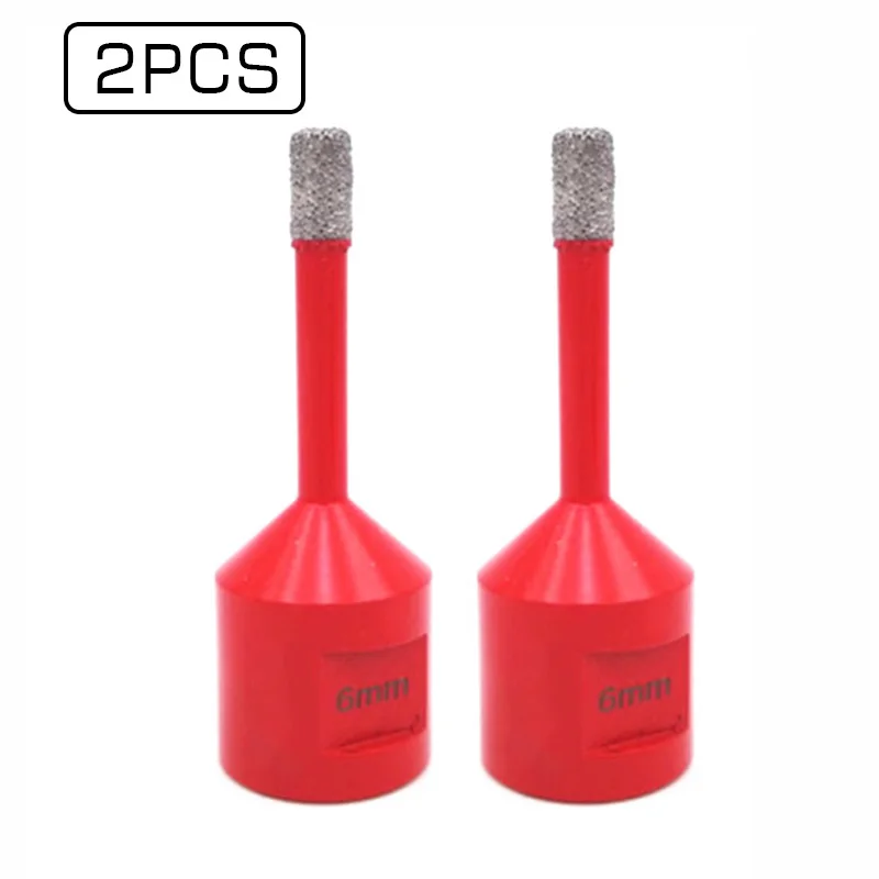 

2pcs Vacuum Brazed Diamond Drilling Core Bit Tile Drill Bit Marble Hole Saw Porcelain Drilling Bit Bell Saw Crown