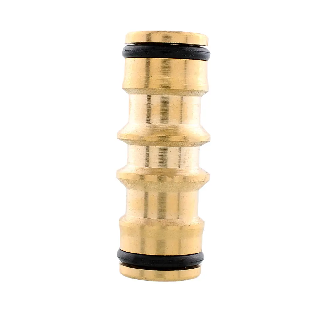 Garden Straight Double Way Water Tube Tape Connector Pipe Fittings Adaptor