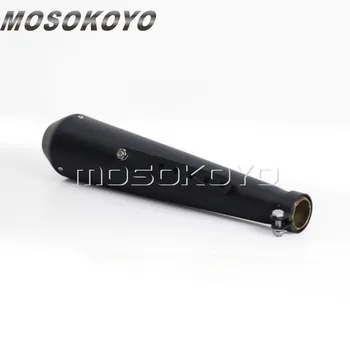 

Motorcycle Black Vintage Cafe Racer Exhaust Muffler 35-41mm Silencer Pipe for Harley Chopper Bobber Scrambler