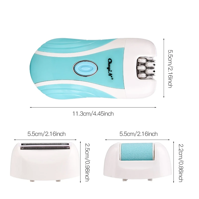 100-240V 3 In 1 Lady Shaver Epilator Electric Shaving Hair Removal Women USB Rechargeable Trimmer Bikini Body depilator Women 40
