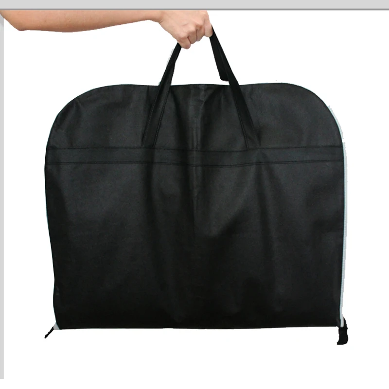 

121X60cm Black Non-woven fabric Business Dress Garment Bag portable Breathable Suit Bag Durable Men'S Garment Suit Travel Bag