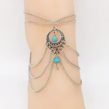 Boho Ethnic Beads Anklets Chic Tassel Foot Chain Anklet Bracelet Body Jewelry Anklets For Women
