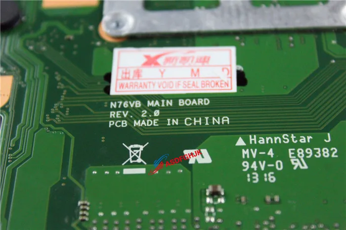 Very best  for ASUS N76VB N76V N76VM N76VJ N76VZ Laptop GT740M Mainboard fully tested