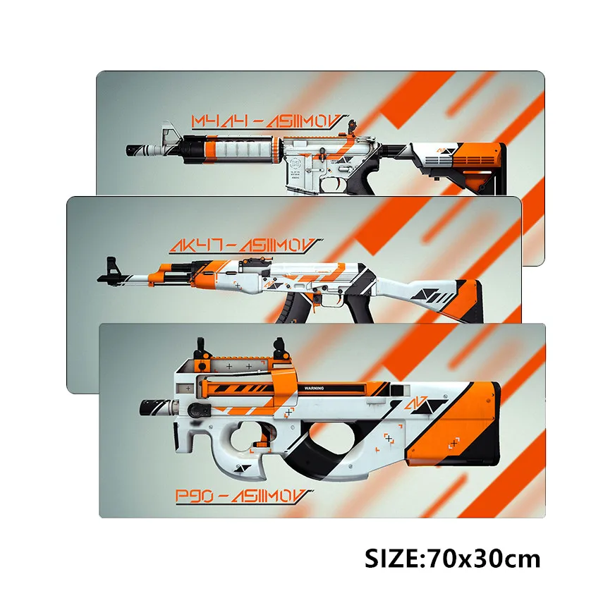 

SIANCS 70x30cm CS GO gaming mouse pad asiimov awp ak 47 m4a4 p90 CS:GO large xl Grande mousepad for gamer mouse mat