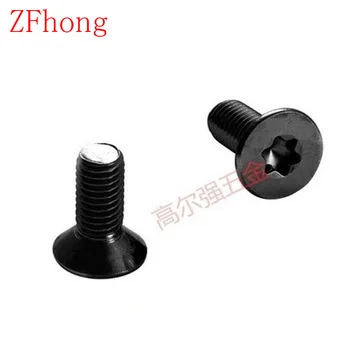 

100pcs/lot m2*4/5/6/8/10 Steel with black Flat countersunk Torx Head machine screw Screws
