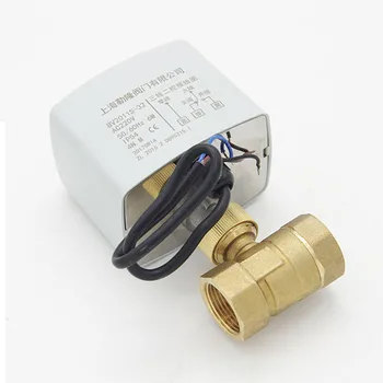 

DN15 DN20 3 wires 1 control Electric Ball Valve Brass Motorized Ball Valve ,Switch type valves
