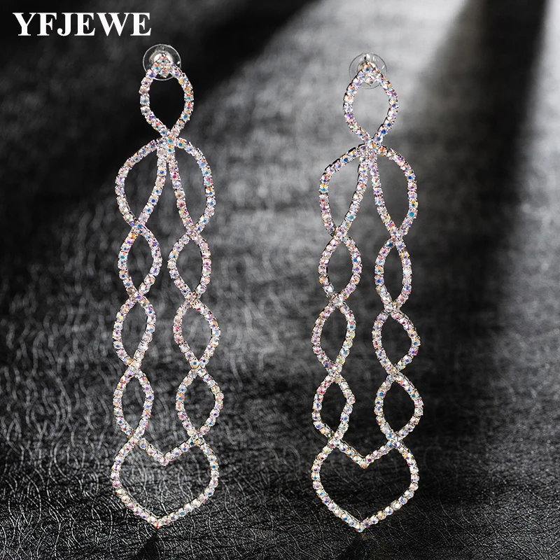 

YFJEWE 2018 New Fashion Earrings Boho Bohemian Long Exaggerated Dangling Earrings for Women Wholesale E531