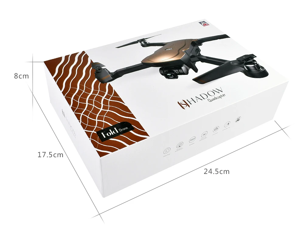 Aosenma CG033 бесщеточный FPV Квадрокоптер с 1080P HD Wi Fi шарнирная камера Радиоуправляемый