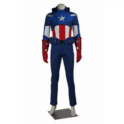 Мстители Капитан Америка Стив Роджерс костюм для взрослых Для мужчин Хэллоуин Карнавальный Косплэй костюм