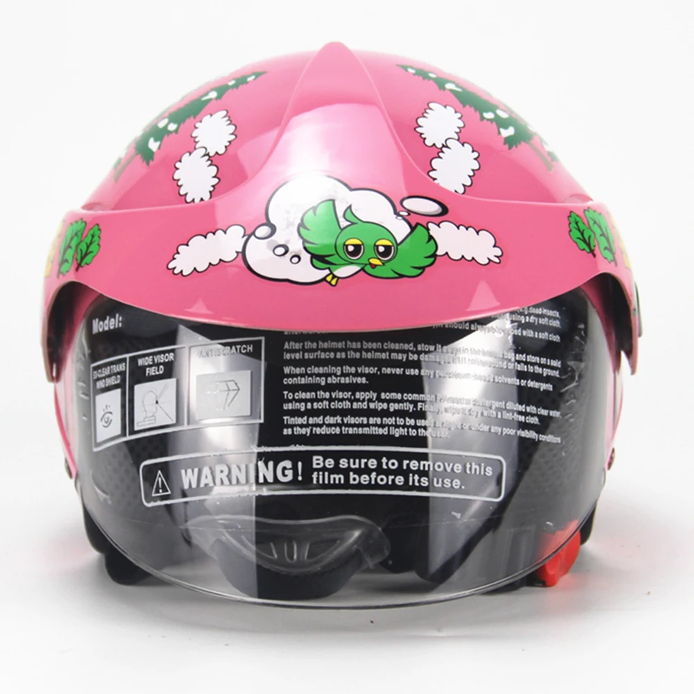 Мотоциклетный шлем на половину лица, мультяшный детский шлем для мотоцикла, защитная Кепка, кепка acete Moto Kids Crash Helmet для девочек и мальчиков