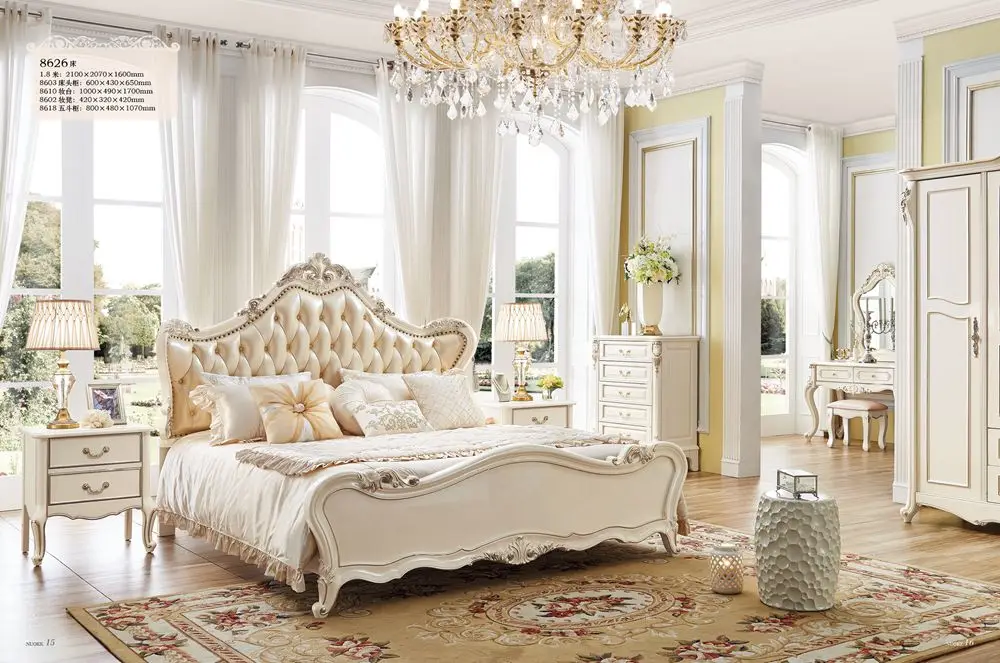 Foshan high quality luxury kingsize bed super king size bed