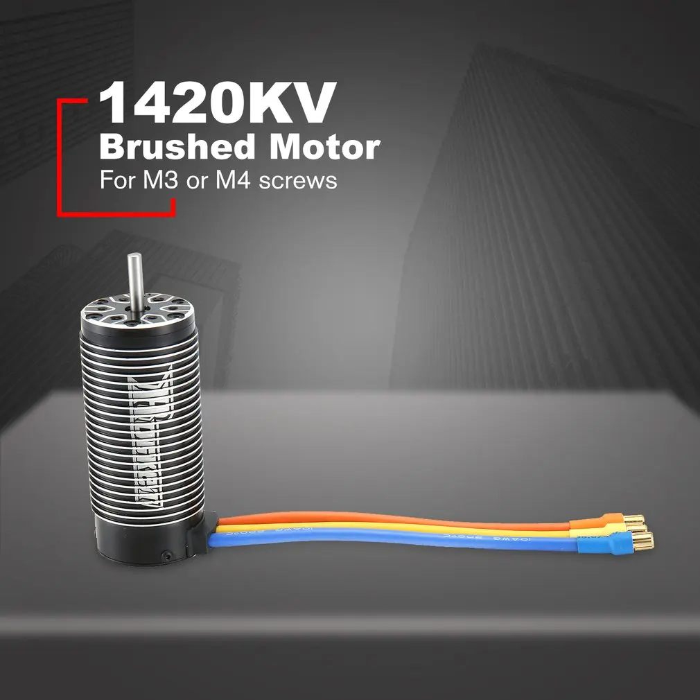 

4092 1420KV Brushless Sensorless Motor 4 Pole Sensorless Motor For 1/8 RC Drift Racing Model Car Parts