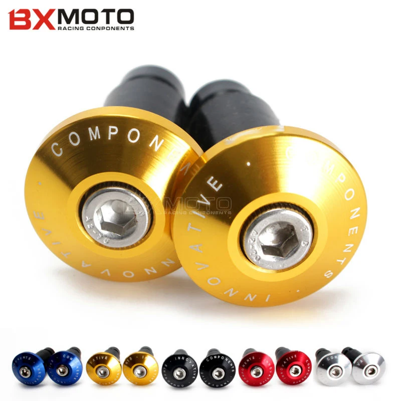 Anti Vibration Motorcycle Bicycle handle Bar End Slider Grips Bike CNC