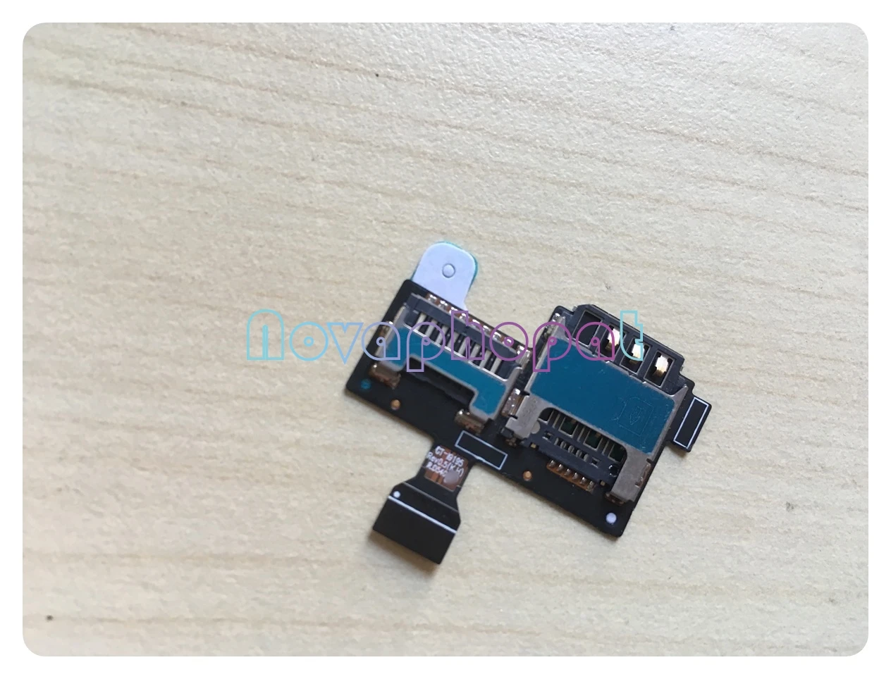 

Novaphopat For Galaxy S4 mini I9190 SIM Card Tray And Memory SD Card Holder Flex Cable Replacement Parts + Tracking
