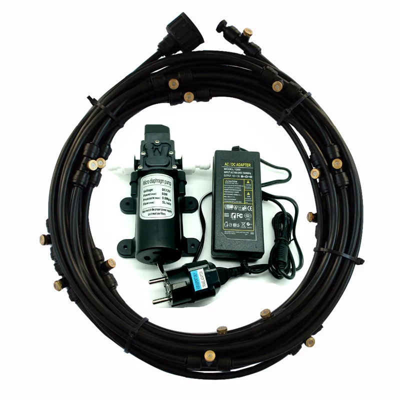 A052 12V DC High Pressure Misting system 5L/Min with 6pcs misting