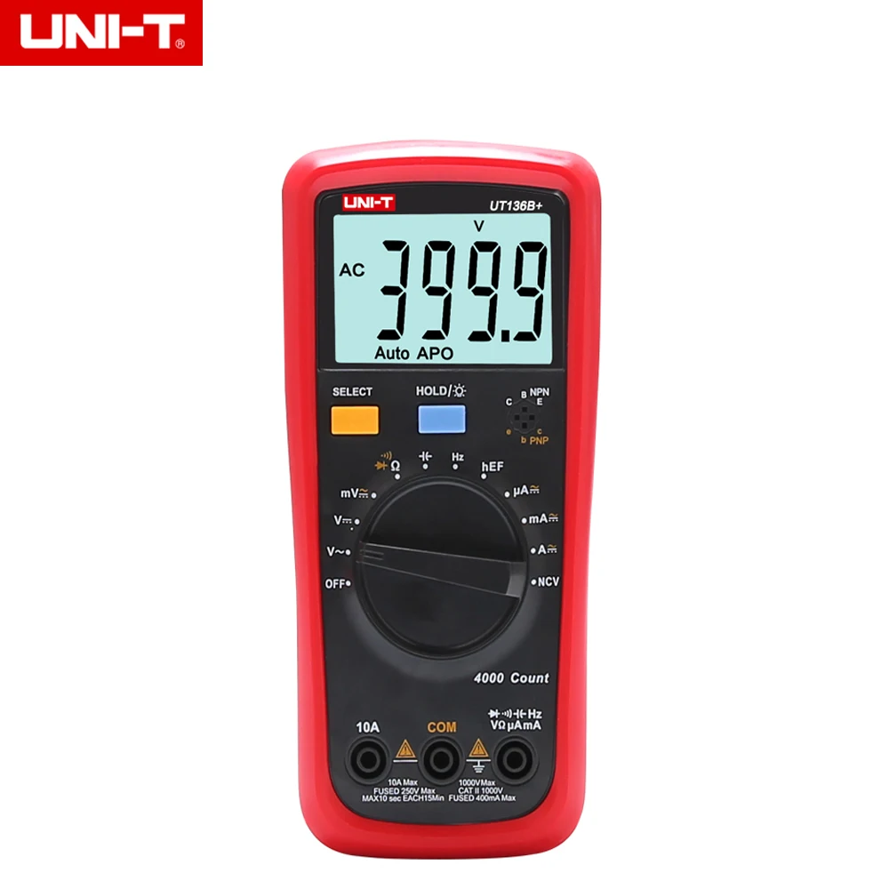 UNI-T UT136B + цифровой мультиметр с автоматическим диапазоном переменного тока