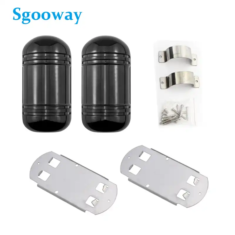 Sgooway 100 м датчик луча Сигнализация Проводной Двойной Луч Фотоэлектрический, инфракрасный ИК барьер Водонепроницаемый Открытый - изображение