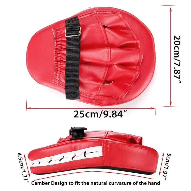 Boxer Target MMA Boxing Mitt Focus Punch Pad Training Glove Karate Muay Thai Kick Fitness Body Building Sanda Straight Baffle (6)