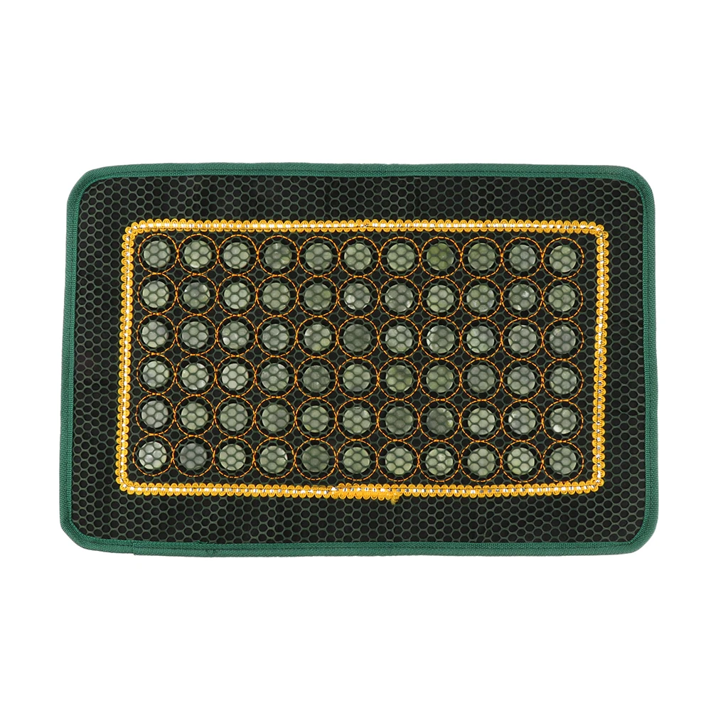 Natural Jade Stone Cool Summer Pillow Cover Chair Seat Massage Pad Cover
