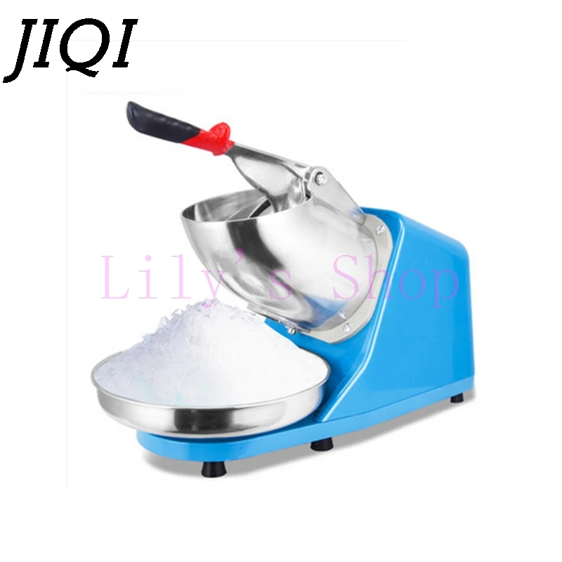 

JIQI Electric Ice crusher shaver snow cone ice block making machine household commercial ice slush sand maker ice tea shop EU US