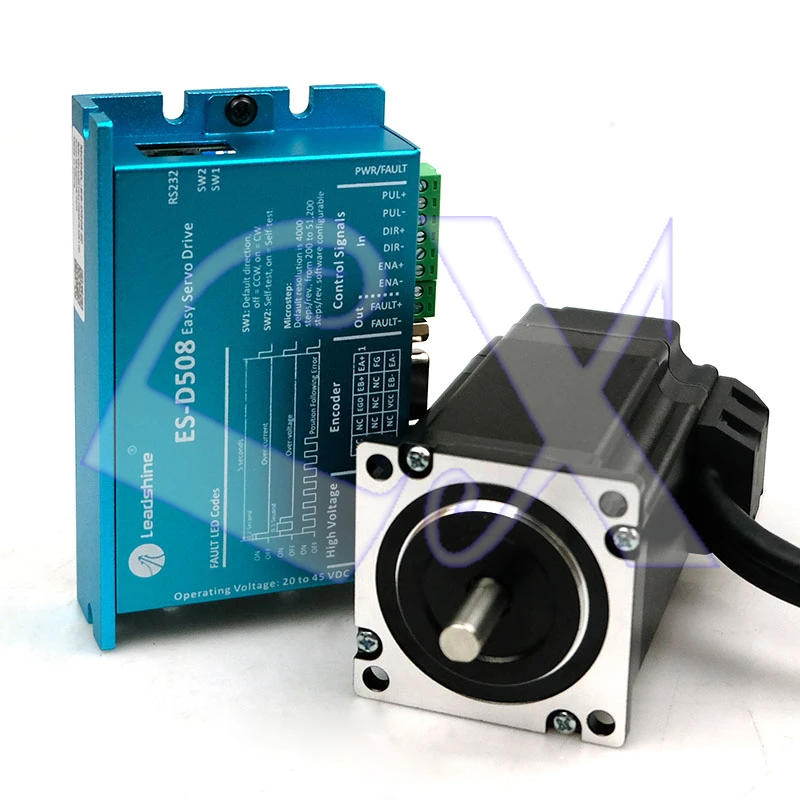 

Original Leadshine 3 Phase NEMA23 Easy Servo Driver Kit ES-M32320 2.0NM motor + ES-D508 50VDC driver with 3MEncoder Cable