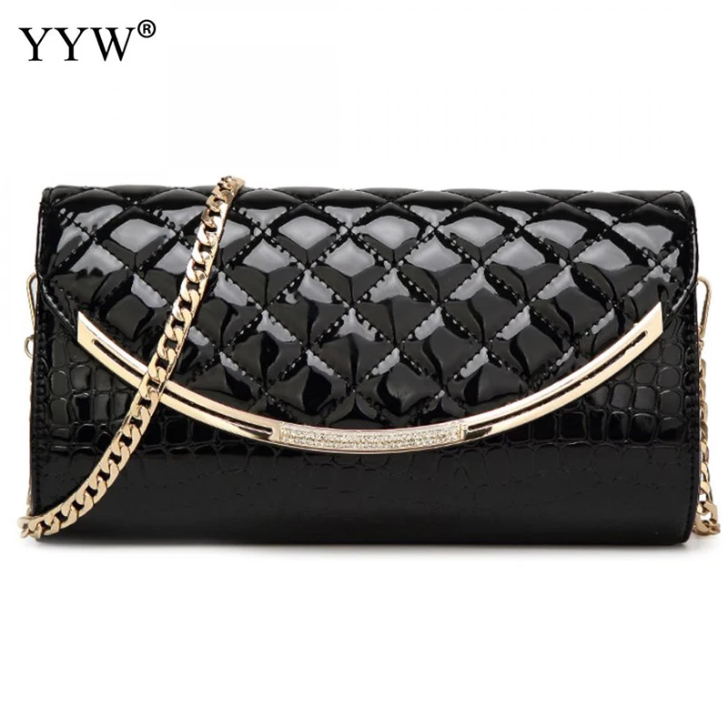 

Fashion Female Clutches Bag Beige PU Leather Women Handbags Blue Baguette Bag Black Magnetic Snap Crossbody Evening Party Bags