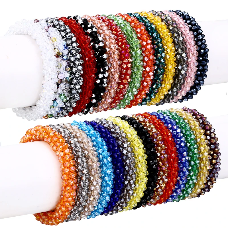 Nepal Bracelet Crystal Glass Seed Bead Roll Handmade Bracelets