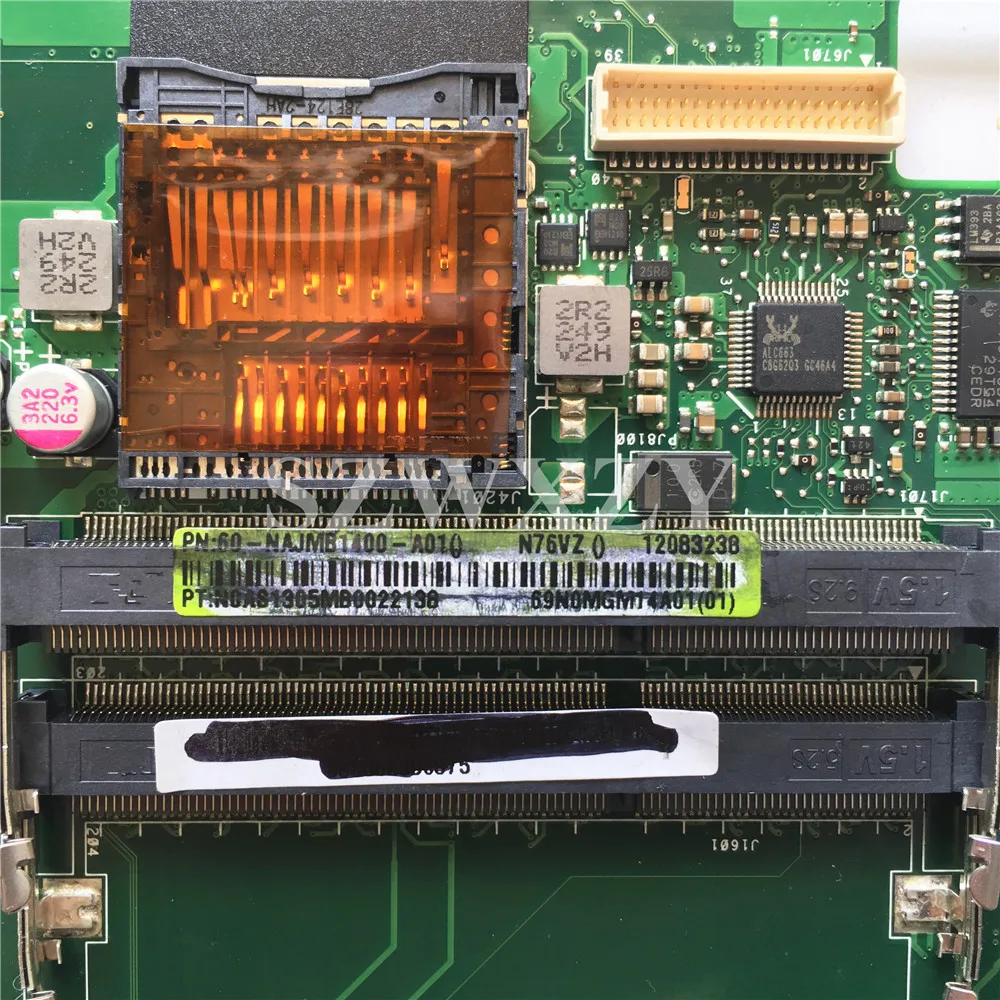 Для ASUS N76VZ N76V Материнская плата ноутбука 60-NAJMB1400 GT650M 4 Гб DDR3 протестированы
