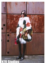 Arlene sain custom Women Luxury imported fur coat woman wearing fur cloak cape fur on both sides free shipping
