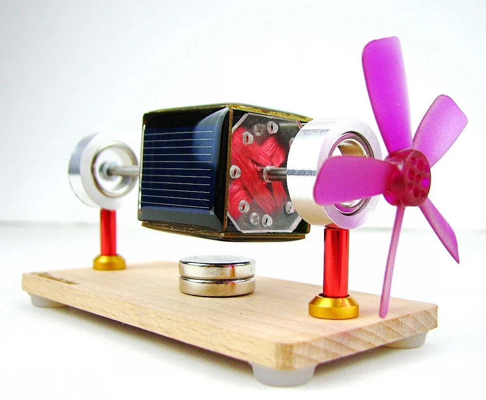 1Tiny Mendocino Motor magnetic suspension Solar toy Scientific physics toys 
