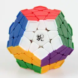 Фирменная Новинка Даян Megaminx Додекаэдр Stickerless головоломки Cube с угловой хребтов Скорость Логические кубики Игрушечные лошадки для малыша