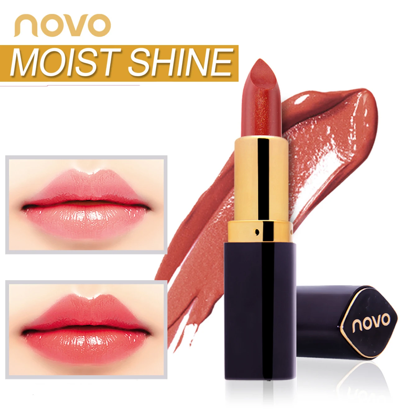 NOVO Brand Red Lip Stain Long Lasting Matte Tint Lip Gloss Makeup