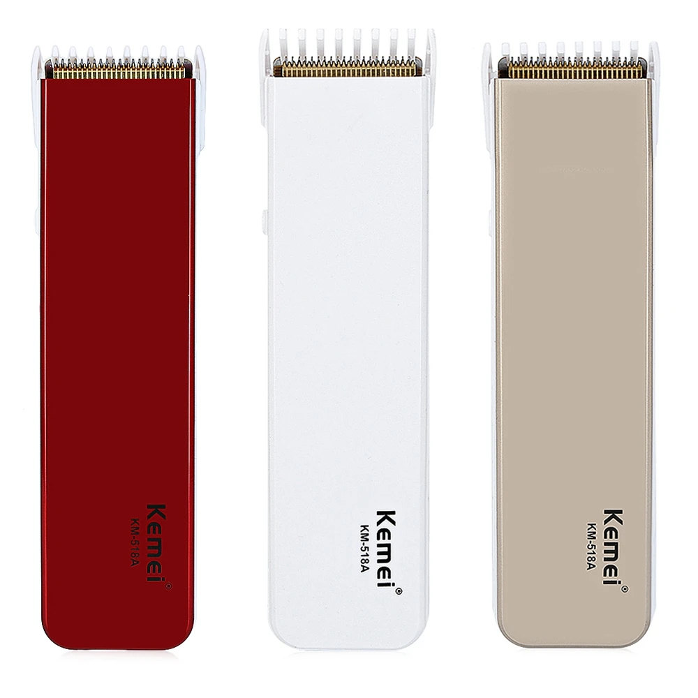 

New Kemei KM-518A Rechargeable Electric Hair Clipper Beard Trimmer Shaver Razor Barber Hairdressing Tool EU Plug Three Colors