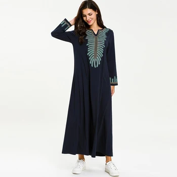 

Vestidos Abaya Robe Femme Dubai Islam Arabic Muslim Maxi Dress Caftan Marocain Kaftan Ramadan Tesettur Elbise Hijab Eid Dresses