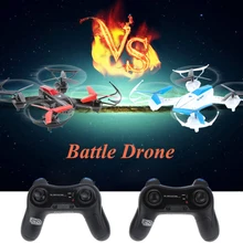 Небо истребитель 1 пара(белый и черный) дрона с дистанционным управлением YD-822 2,4G 4CH 6-осей гироскопа RTF Квадрокоптер с дистанционным управлением Битва с инфракрасными датчиками и боевой Функция