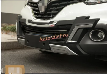 

Abs Plastic Chrome front & Rear Bumper Protector Skid Plate Guard Cover For Renault Kadjar 2016 2017