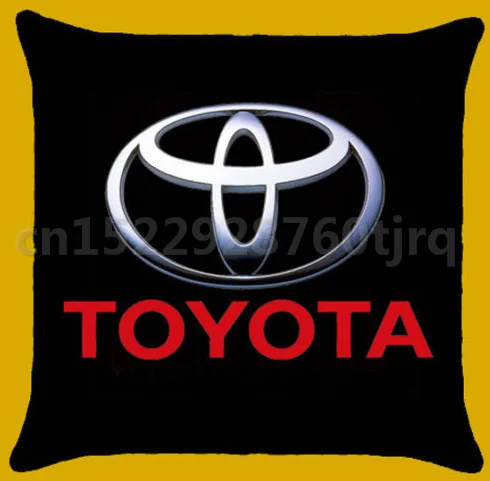 2018 Новый TOYOTA логотип автомобиля наволочки с принтом хлопок сделал наволочка 45X45