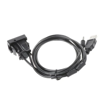 

Car 3.5mm AUX USB Extension Cable Panel Headphone Male Jack Flush Mount Adapter