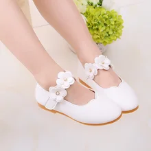 От 1 до 12 лет; детская Свадебная обувь с цветочным узором для малышей; кожаная обувь принцессы для девочек; школьная танцевальная обувь белого цвета