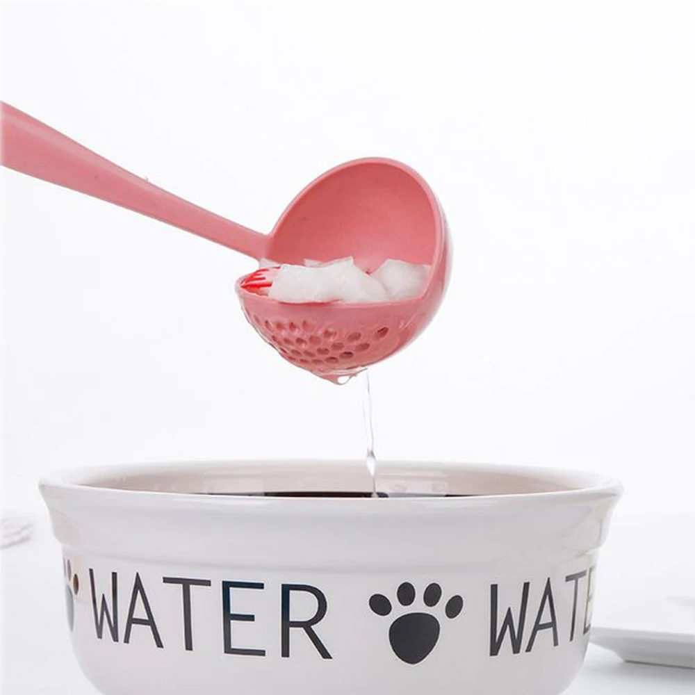 

2018 New Wheat Straw Soup Colander Spoon Strainer Hot Pot Soup-slag Vegetable Filter Spoon with Holes Tableware
