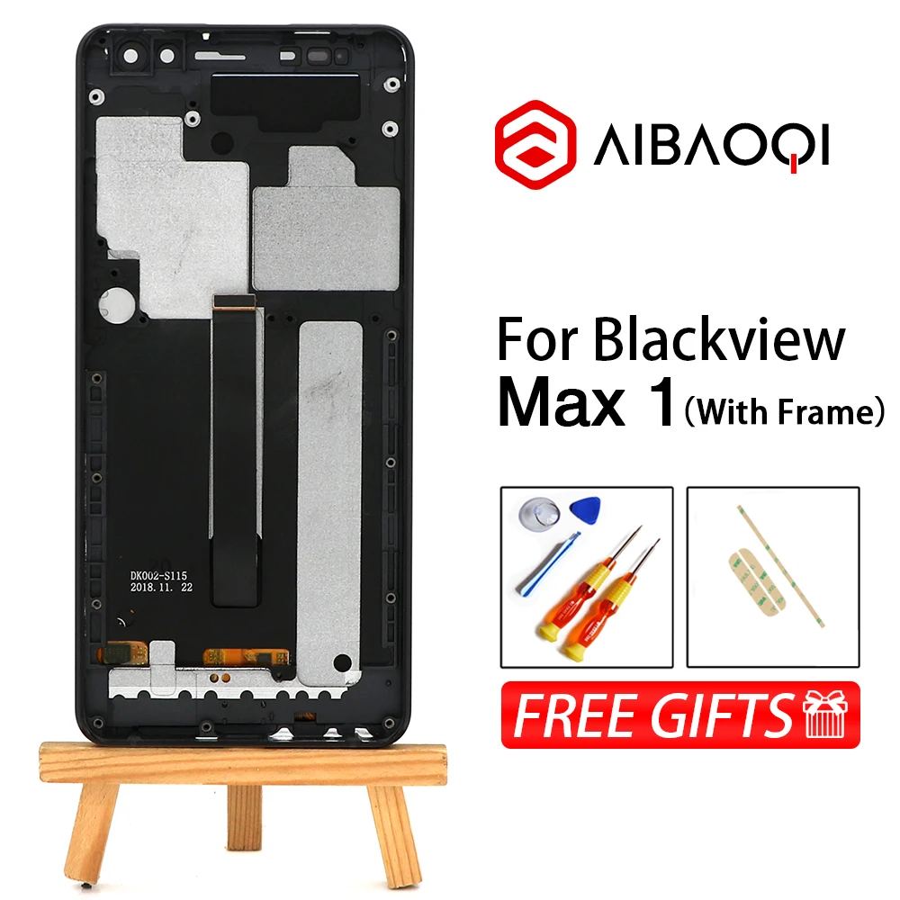 

New Original 6.01 inch Touch Screen+2160x1080 LCD Display+Frame Assembly Replacement For Blackview Max 1/Max1 Android 8.1 Phone