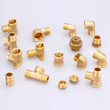 

Copper tube internal thread copper hose three-way reverse osmosis copper tube connector water pipe fittings 6 to 4 barb