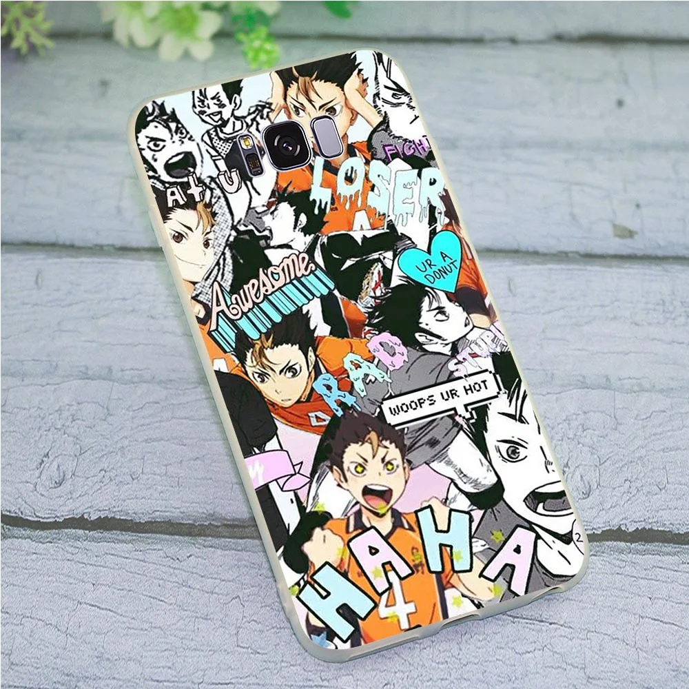 

Covers Haikyuu Nekoma Phone Case for Samsung Galaxy S6 Edge Cover M10 M20 M30 S7 S8 S9 S10 Plus S10e Note 8 9 Shockproof