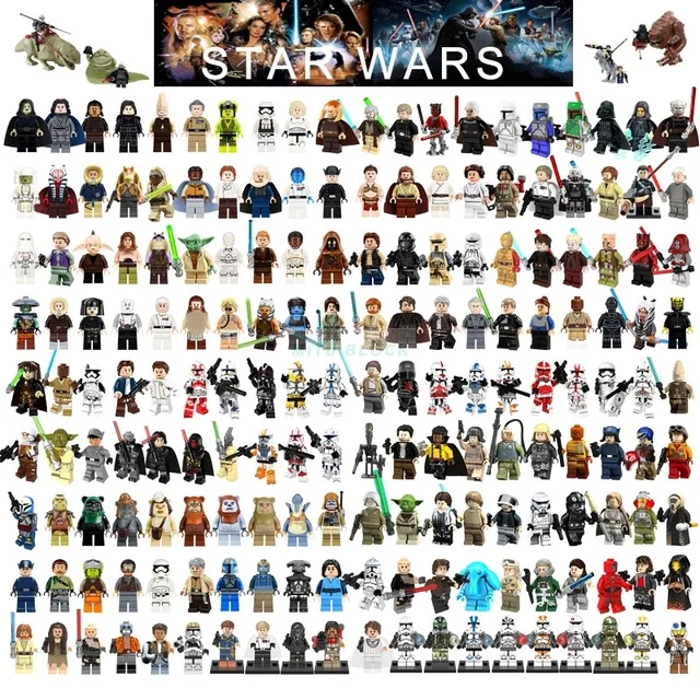 

Starwars Figurine Star Wars Building Blocks Han Solo Luke Darth Vader Yoda Leia R2D2 Toys Compatible Legoing Starwars Figures
