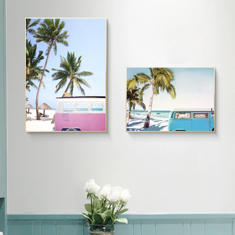Retro Van Canvas Prints.