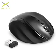 Delux M620GX Ergonomic Wireless gaming Mouse 6 Functional Buttons 4 Gear DPI USB Optical Mice for Office with Shell Bionics