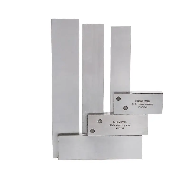 

Carbon Steel Angle Ruler Gauge 90 Degrees Wide Base Square Ruler Blade Measuring Tool