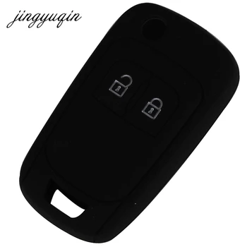 Keyforkess 30 pz/lotto caso chiave dell'automobile del Silicone per Chevrolet Lova vela Aveo Cruze Flip pieghevole copertura a distanza Fob - Jingyuqin 30 pz lotto caso chiave dell automobile del Silicone per Chevrolet Lova vela Aveo