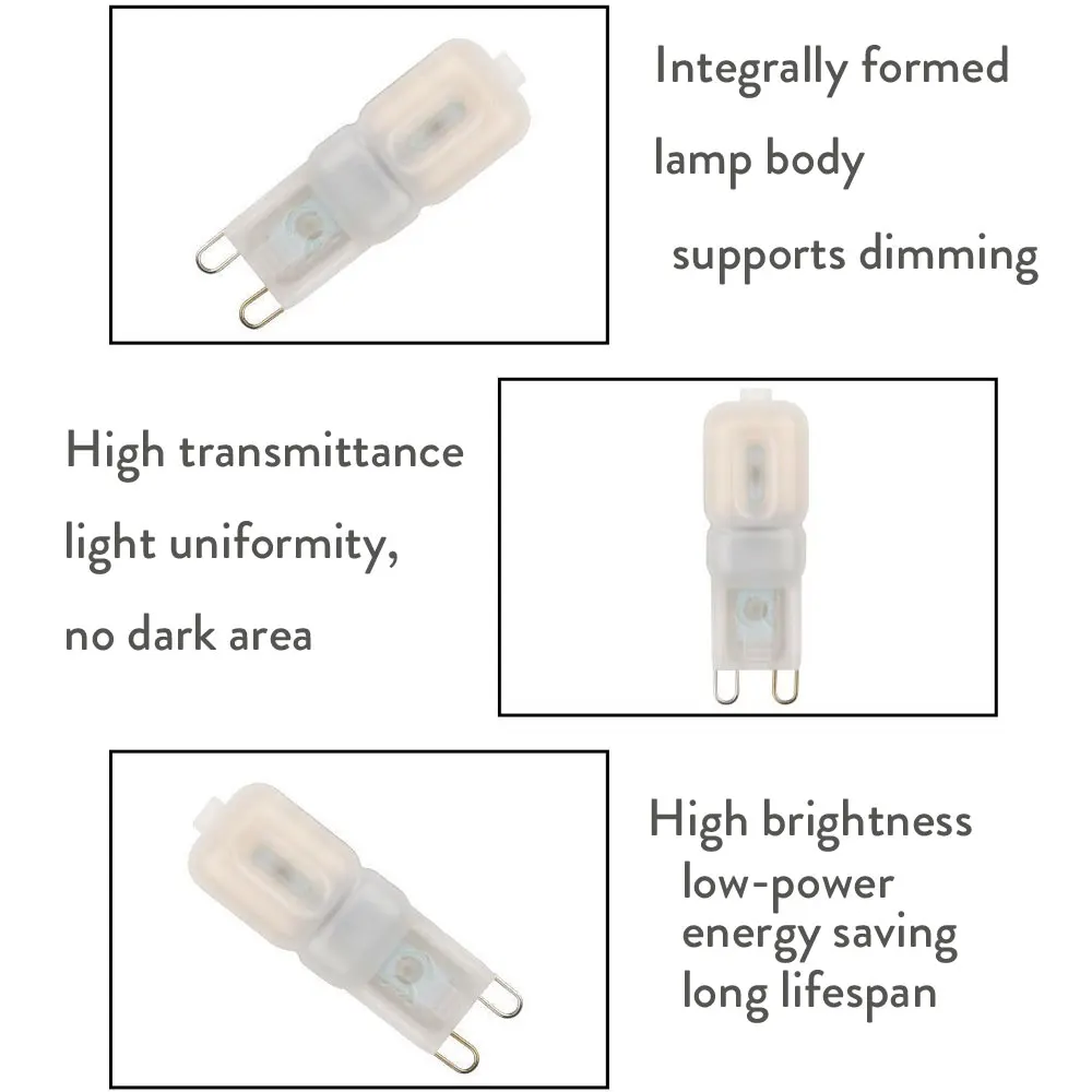 Lampe G9 230V LED 3,3W 3000K 350lm, Cl.energ.F, 25000H Aric