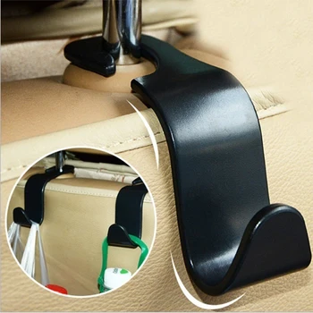 

Car Organizer Storage Holder Car Seat Back Hook for Bags Vehicle Hidden Headrest Hanger Clips for Shopping Bag Car Accessories